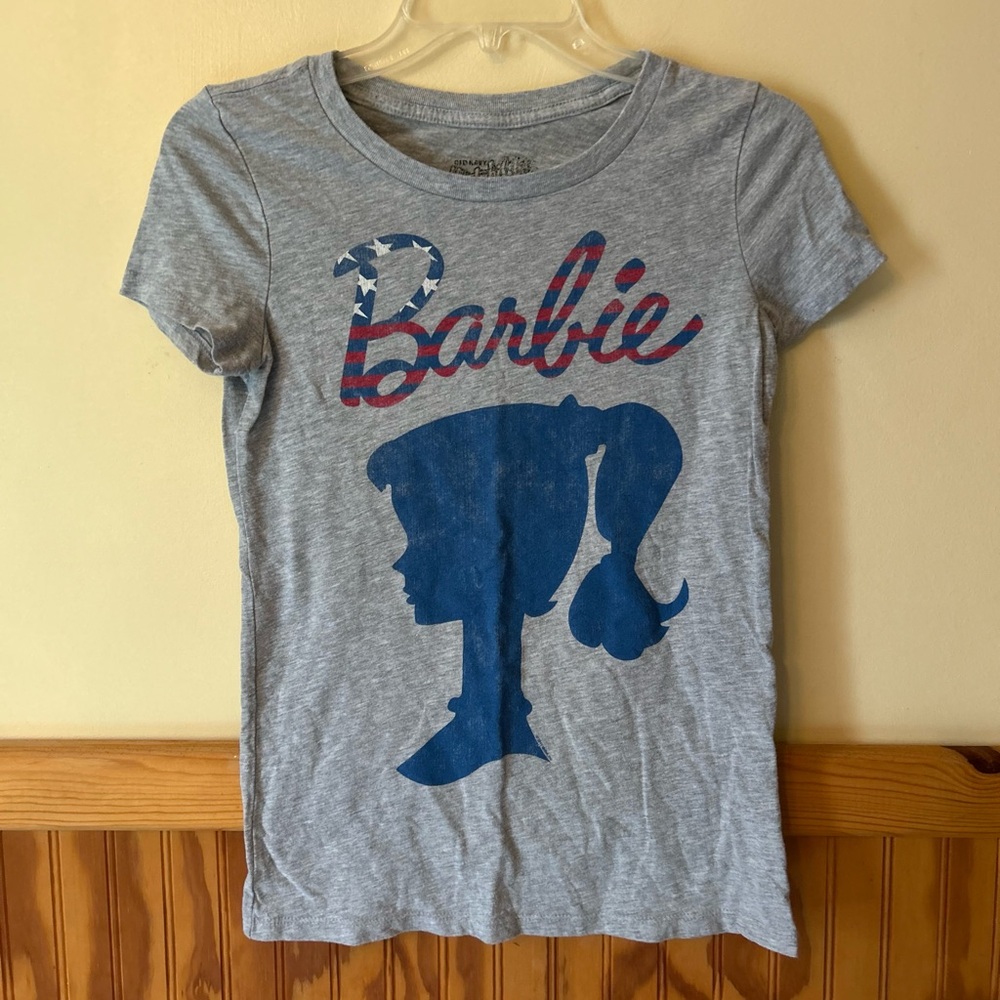 Gray Barbie Graphic T-Shirt